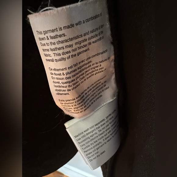 Michael Kors  - BLACK Hooded Puffer Jacket with Gold Accents - Picture 4 of 7